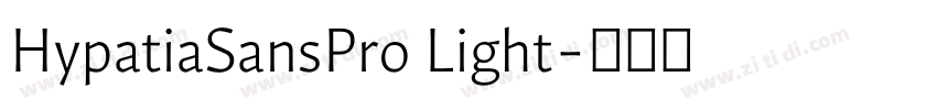 HypatiaSansPro Light字体转换